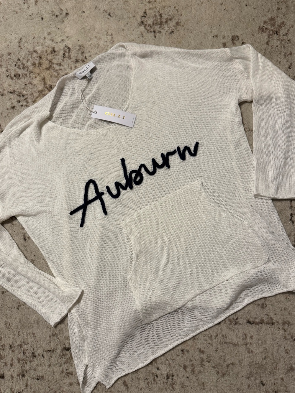 New lightweight knit Auburn Tigers Gilli long sleeve top